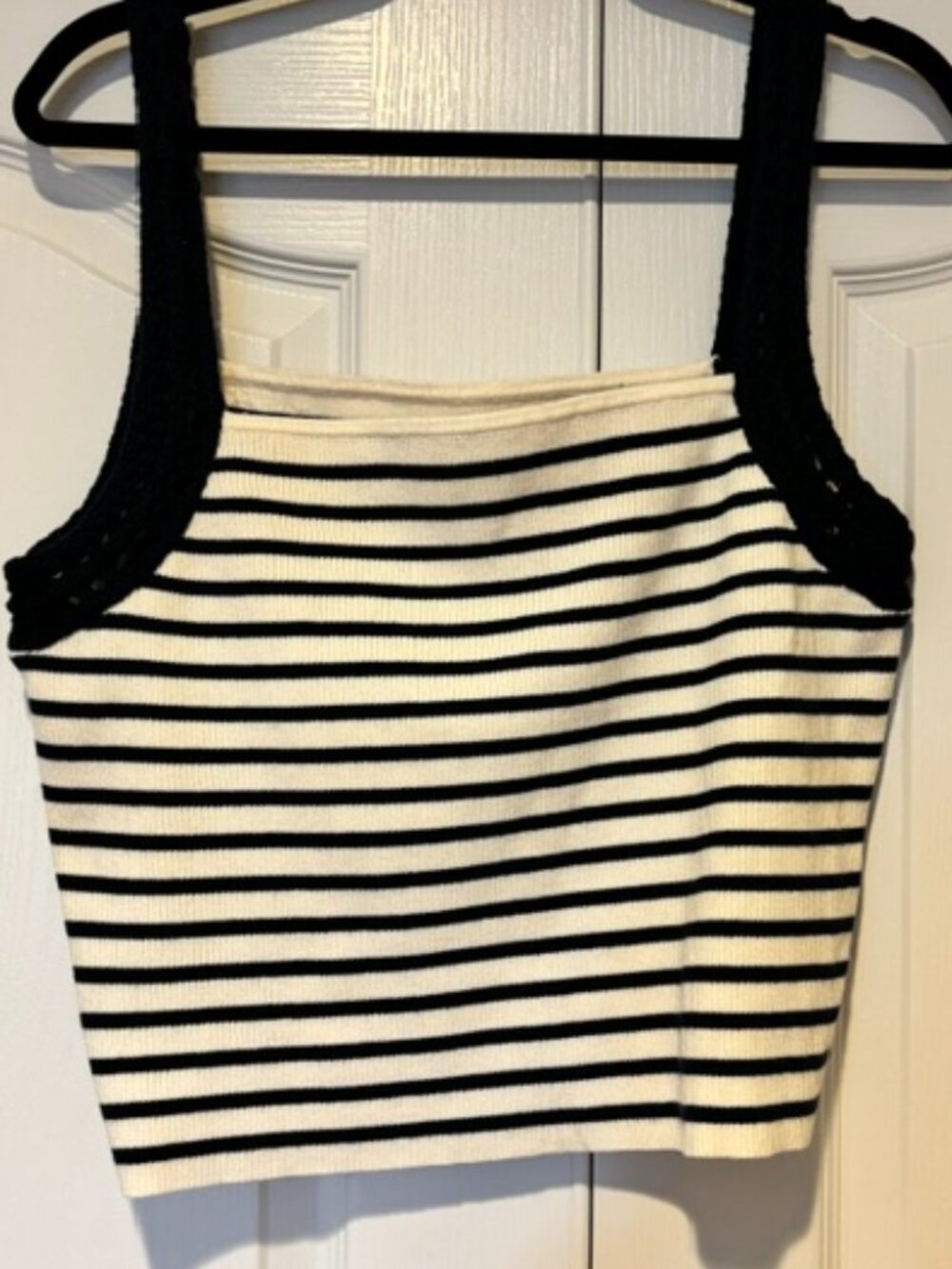 Aerie Crochet Sweater Navy Tank Top Sz XXL